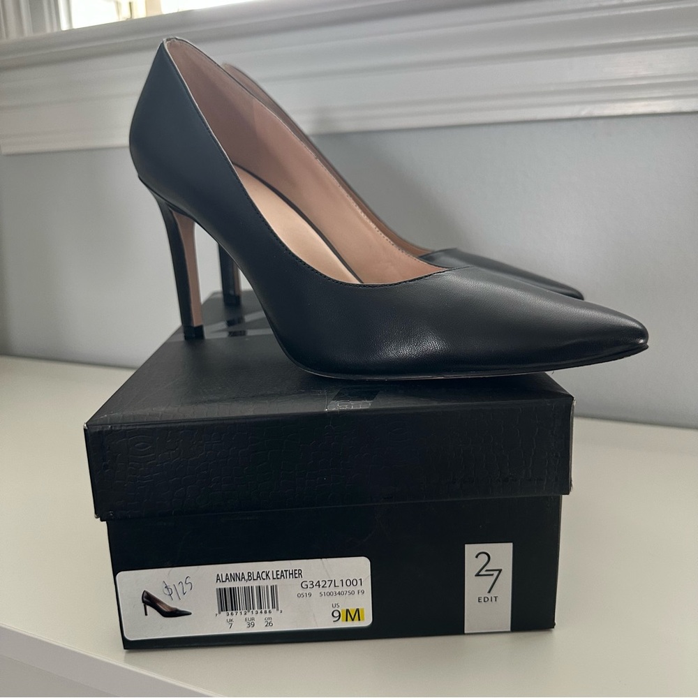 Naturalizer 27 Edit - Alanna Black Leather Women's Pumps